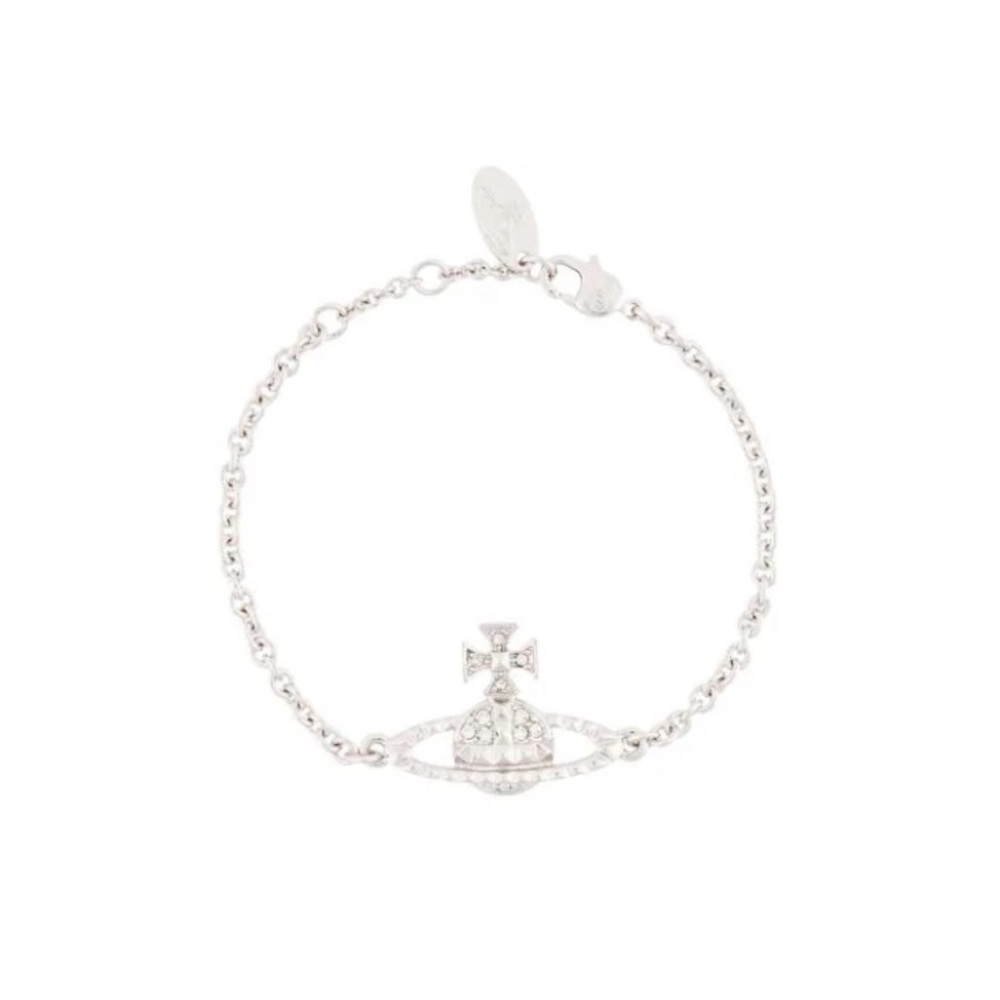 authentic vivienne westwood mini bas relief silver tone bracelet OPEN TO OFFERS!